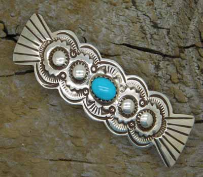 Native American Navajo Sterling Barrette